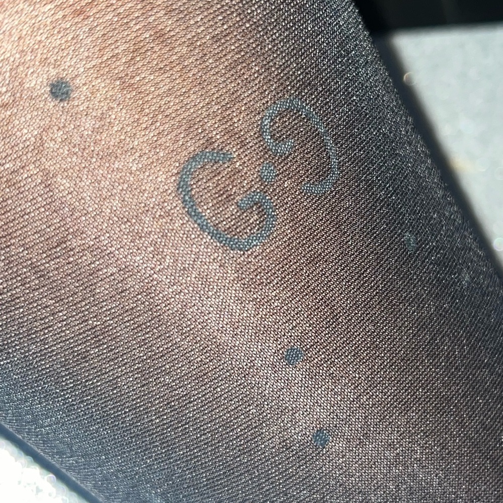 Gucci Black Logo Sheer